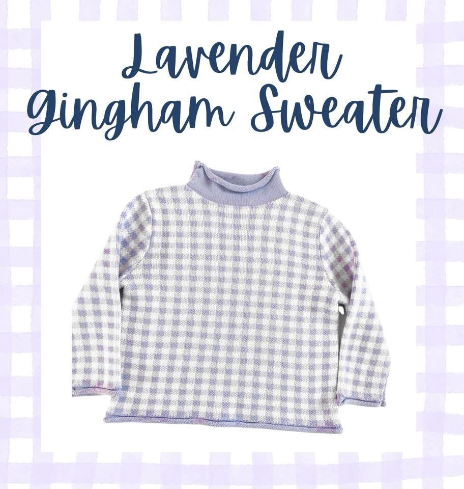 Purple Gingham Sweaters
