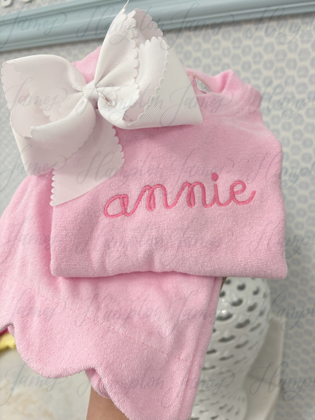 Terry Cloth Short Set