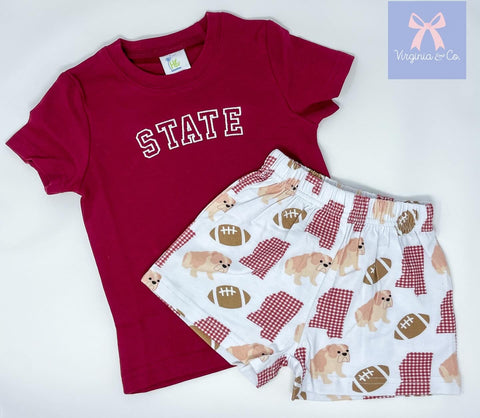 Football Boys Short Set - MS State