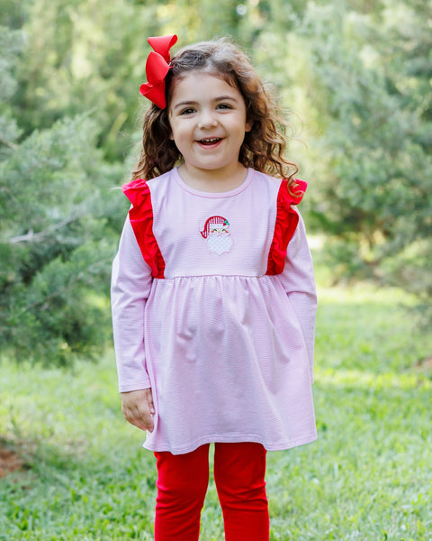 Ho Ho Ho Ruffle Pant Set Pink (Preorder)