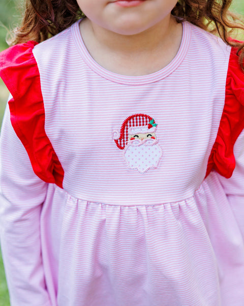 Ho Ho Ho Ruffle Pant Set Pink (Preorder)