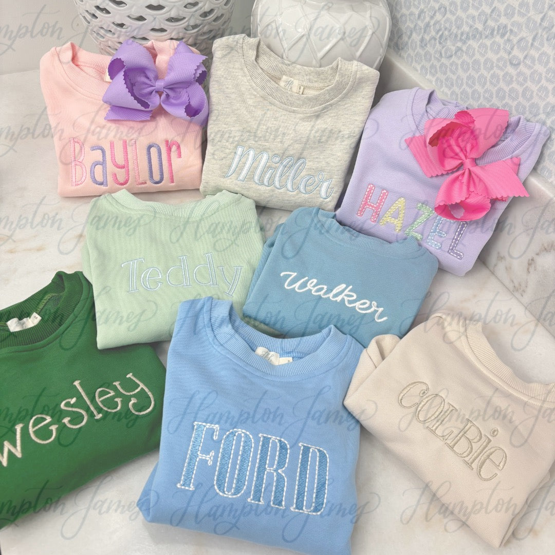 Jogger Sets (Preorder) with Embroidery
