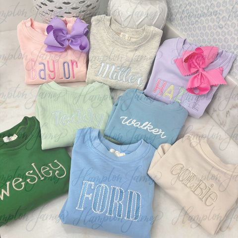 Jogger Sets (Preorder) with Embroidery