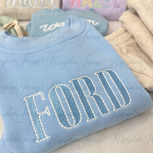 Jogger Sets (Preorder) with Embroidery