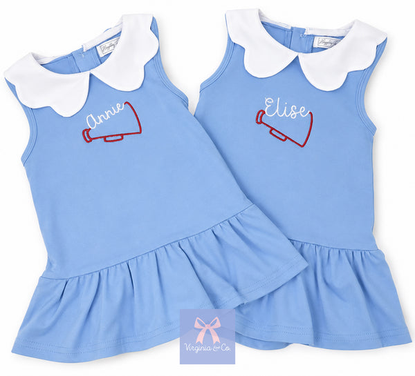The Match Point Dress - Blue with Megaphone