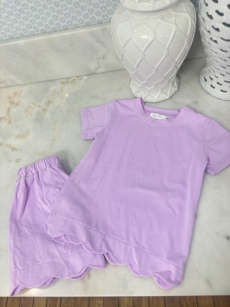 Cotton SCALLOPED Short Sets