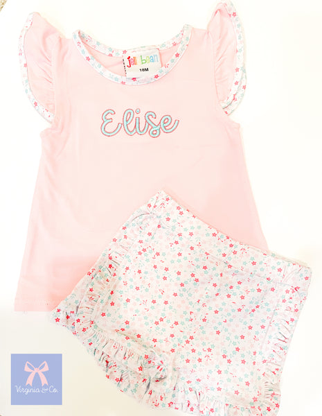 Summer Floral Short Set