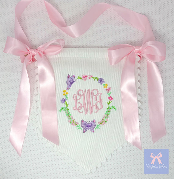 Cotton Pique Banner with Ric Rac