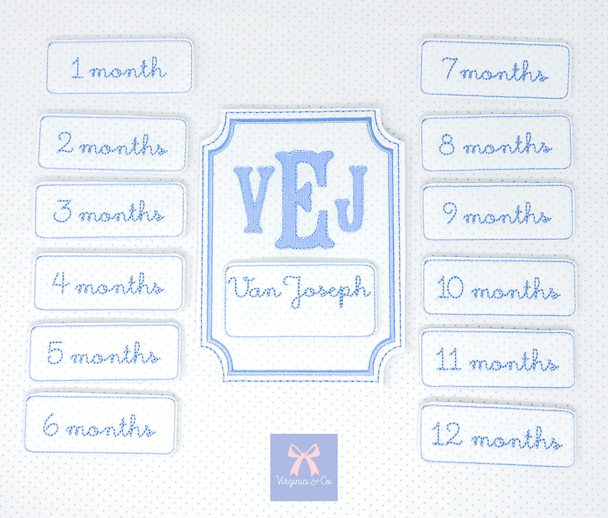 Milestone Card with Interchangeable Months