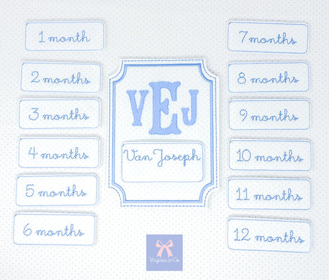 Milestone Card with Interchangeable Months