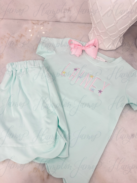 Cotton SCALLOPED Short Sets